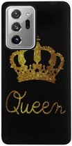 ADEL Siliconen Back Cover Softcase Hoesje Geschikt voor Samsung Galaxy Note 20 Ultra - Queen Koningin