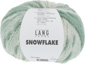 Lang Yarns Snowflake  groen wit - 1072.0092 - 50 gram - 115 meter - 47% katoen (pima), 42% baby alpaca, 7% nylon, 4% merinowol extra fine - naalddikte 6-7