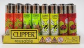 Clipper aansteker Mini - CP22 - Thema 'Spring Insects' - 4 stuks - vuursteen aansteker - Classic Flint