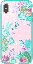 Nillkin Floral Hard Case - Apple iPhone XS Max (6.5") - Groen