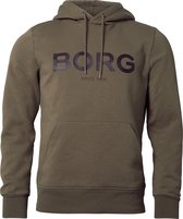 Björn Borg Logo Hoodie  - Trui - Sweater - Met Capuchon - Heren - Maat L - Groen