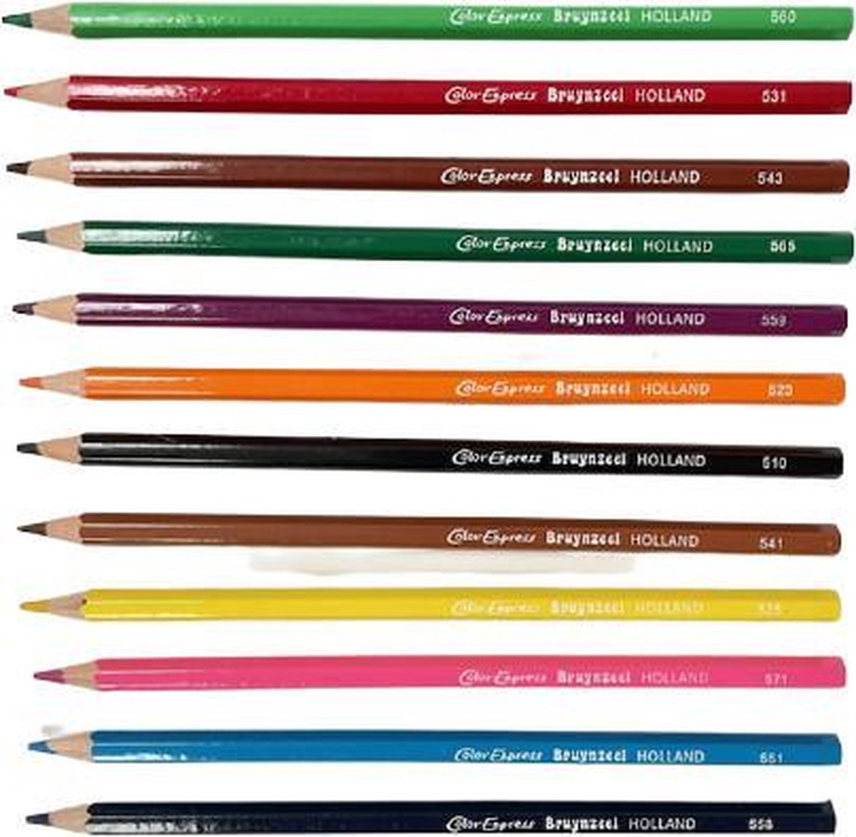Bruynzeel Kleurpotloden in 12 verschillende kleuren