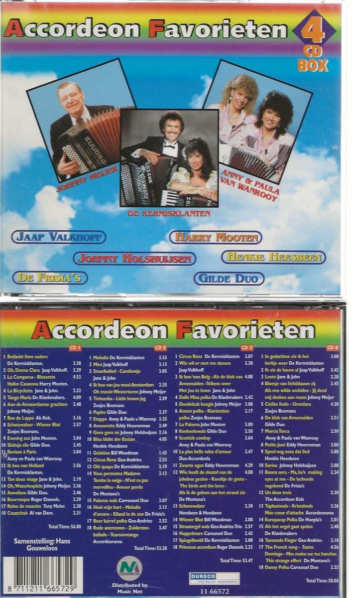 4 CD box ACCORDEON FAVORIETEN