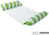 Jumada's Opblaasbaar Hangmat voor Zwembad - Luchtbed Zwembad - Luchtmatras - Waterhangmat - Groen/Wit