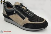 Helioform dames sneaker, H212 zwart, Maat 41.5