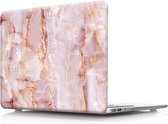 Macbook Case Cover Hoes voor Macbook Air 13 inch 2020 A2179 - A2337 M1 - Marmer Pink