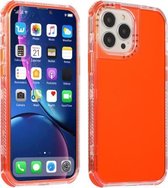 Dream Transparency TPU + pc schokbestendige achterkant van de behuizing voor iPhone 13 (rood)