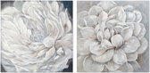 Schilderij DKD Home Decor Flower (100 x 3 x 100 cm)