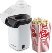 Esperanza EKP005W Popcornmaker - Hetelucht popcorn machine zonder olie - 1200 Watt - 27 cm