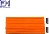 veters - (oranje) - niet strikken - elastische veters - no tie - schoenveters - sportveters - rond - schoenveters - kinderveters