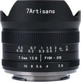 7 Artisans - Cameralens - 7.5mm F2.8 MKII APS-C voor Fuji FX-vatting