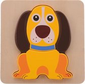 Joueco Houten Dierenpuzzel - Hond