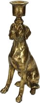 Cactula kandelaar houd van hond | Candle Stick Dog Gold 25x8x13cm