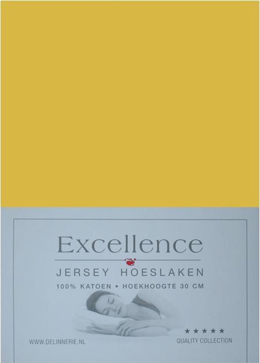 Excellence Jersey Hoeslaken - Eenpersoons - 90/100x210/220 cm - Bamboo