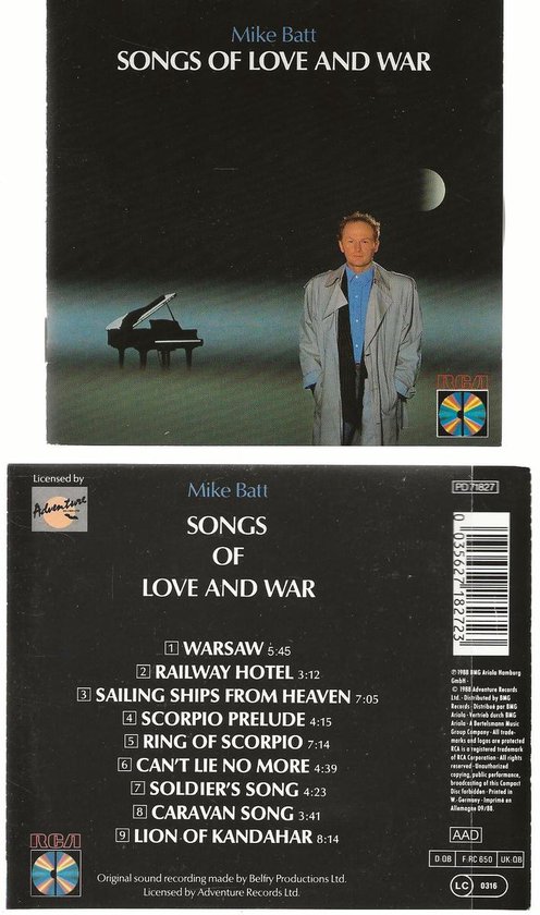 Songs Of Love And War