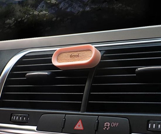 Eco autoparfum Incl. 2 geuren ZWART – luxe Auto luchtverfrisser voor luchtrooster Autogeur -Auto verfrisser Trendy design Ventilatierooster...