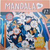 Mandala kleurboek 72 kleurplaten "Flowers"