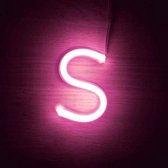 Neonkleurige letter LED Ledkia Brief S Roze 3W