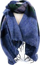 Sjaal streep blauw - 190x80x1 cm - India - Sarana - Fairtrade