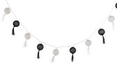 LED-lichtkrans DKD Home Decor Wit Zwart Boho (6 x 6 x 150 cm)