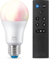 WiZ Lamp en Afstandsbediening Slimme LED-Verlichting - Gekleurd en Wit Licht - E27 - 60W - Mat - Wi-Fi