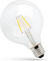 Spectrum - LED Filament lamp E27 - G95 - 4W vervangt 40W - 2700K warm wit licht - L Globe
