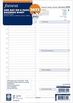 Filofax A4 Agenda-inhoud 2022 1 dag per pagina