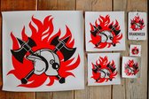 Brandweerstickerpakket - stickers - autobord