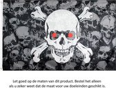 Piraten Vlag 150x90CM - Pirate Flag - Jolly Roger - Schedel - Skull - Doodshoofd Polyester
