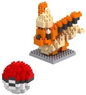Bouw je eigen Flareon oranje pokemon figuur speelgoed + inclusief pokeball GO - figuren - bekend van de kaarten en TV - Jongen & meisjes - cadeau tip