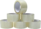Banzaa Verpakkingstape Low Noise tape – Transparant PP Acryl 50mm 66m 28MY Strong 6 Rollen