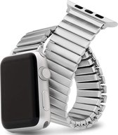 Bandje geschikt voor Apple Watch 44 mm / 45 mm / 42 mm - Zilver Bandje geschikt voor Apple Watch SE en Series 1 / 2 / 3 / 4 / 5 / 6 / 7 / 8 / 9