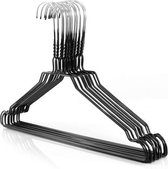 Kledinghanger - Industrieel - Zwart - Metaal - 40 x 23 cm - Set van 10