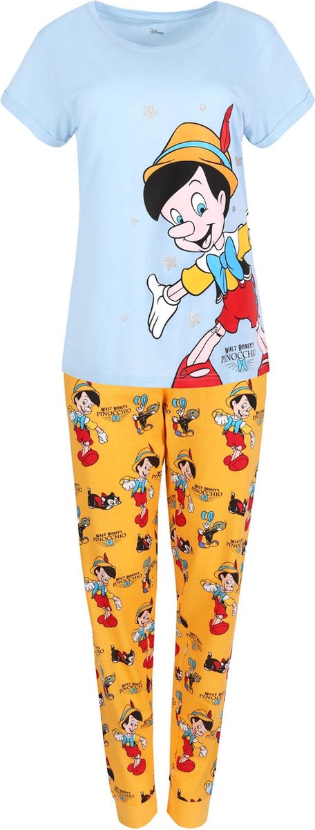 Pyjama Pinocchio DISNEY bleu et jaune pour femme - S | bol.com