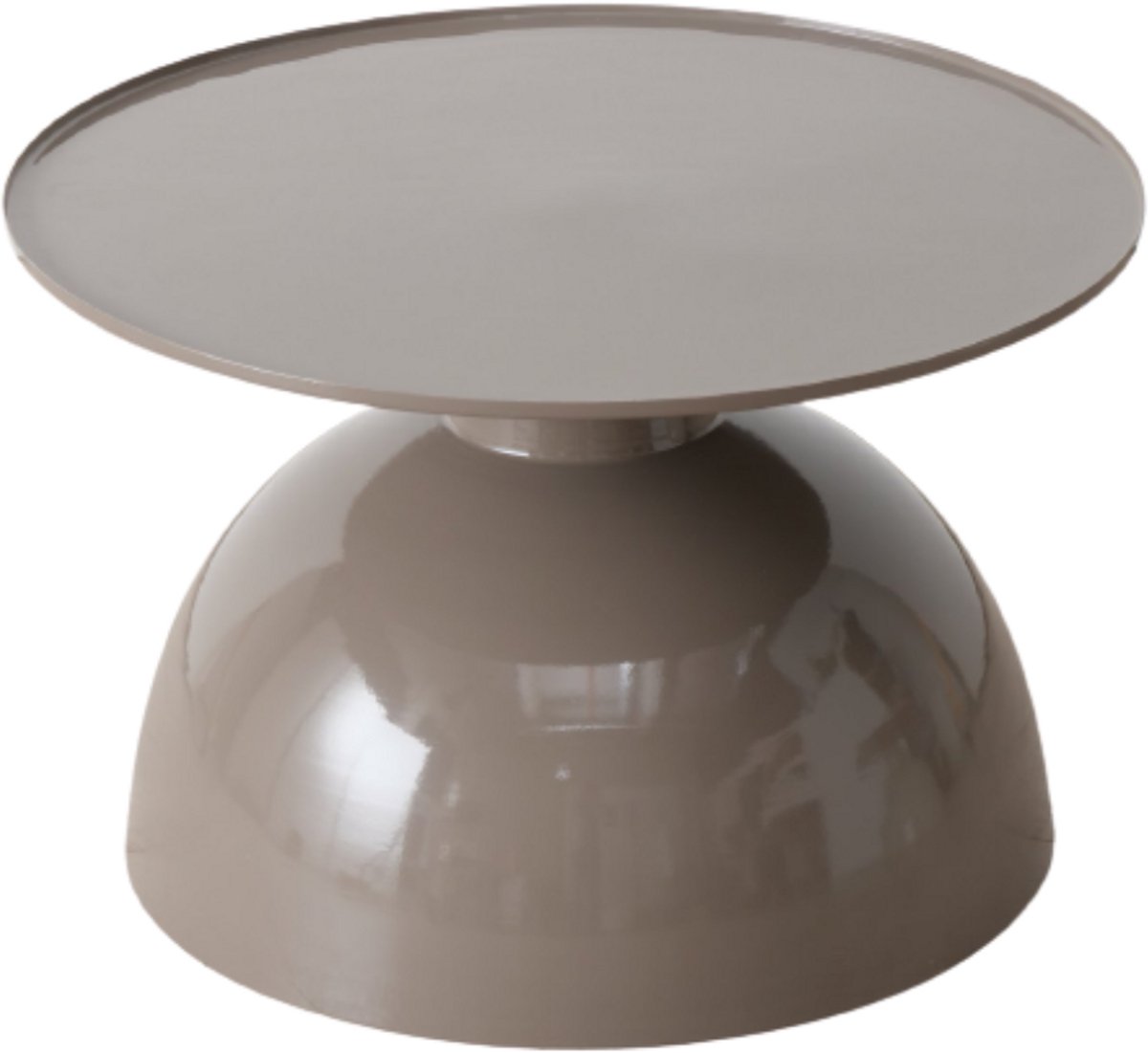Dulaire Design Salon/Bijzettafel Modern Bruin Rond Ø 60 cm
