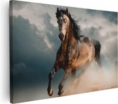 Artaza - Peinture sur toile - Cheval sauvage dans le Sable - 120 x 80 - Groot - Photo sur toile - Impression sur toile