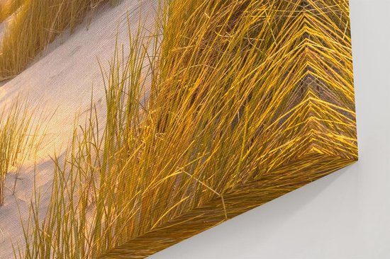 Artaza - Peinture sur toile - Plage et dunes au coucher du soleil - 90x60 - Photo sur toile - Impression sur toile