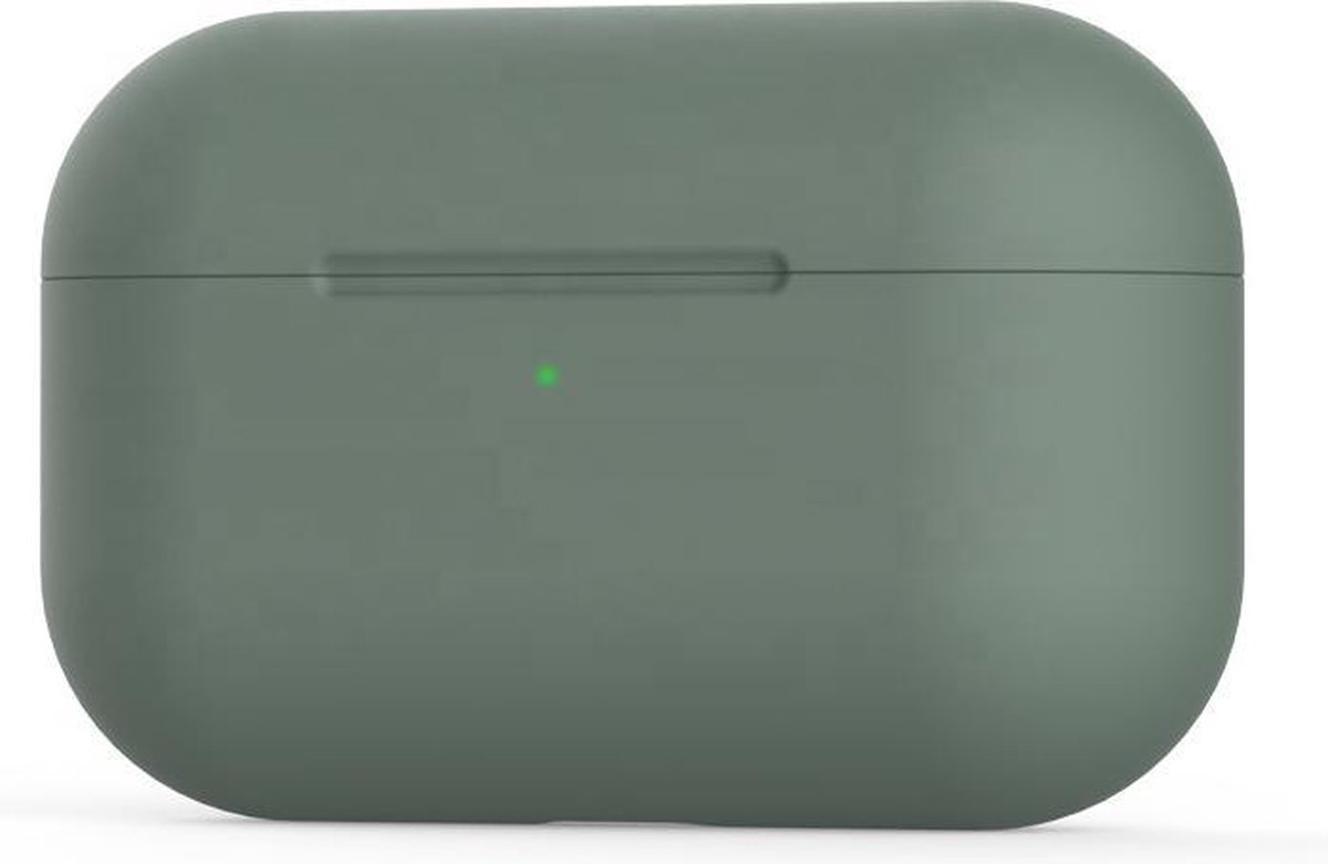 Apple AirPods Pro Hoesje in het donker Groen - Onepiece - Siliconen - Case - Cover - Soft case