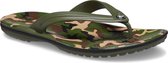 Crocs Slippers - Maat 38/39 - Unisex - groen/beige/zwart