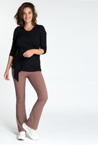 Bruine Broek/Pantalon van Je m'appelle - Dames - Travelstof - Maat XS - 6 maten beschikbaar