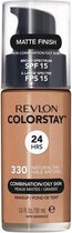 Vloeibare Foundation Make-up Colorstay Revlon 330-natural tan (30 ml) (Gerececonditioneerd A+)