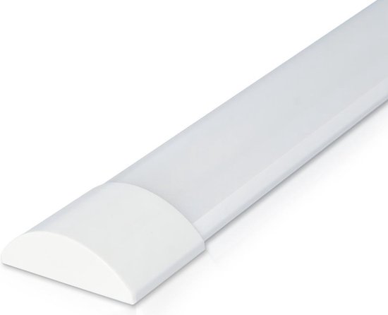 HOFTRONIC Slime Line - LED Batten 60 cm - 15W 2250lm (150 lumen par Watt) Samsung Chips - Garantie 5 ans avec pinces de montage et connecteur rapide (600x74x25 mm) - 3000K Blanc chaud