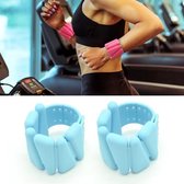 1 paar yoga fitness afneembare gewichtdragende armbanden sport gewichtdragende siliconen polsbanden, specificatie: 900G (blauw)