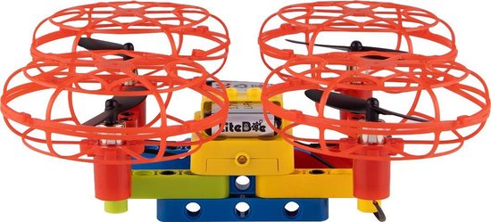 Litebee Brix III Drone - Bouw Je Eerste Drone - Gemakkelijk Te Besturen Met Kinder Modus - 4 Propellers Beschermd Door Kooi - 5 Ander Frame Verandering - Creëren, Spelen En Genieten