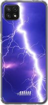 6F hoesje - geschikt voor Samsung Galaxy A22 5G -  Transparant TPU Case - Thunderbolt #ffffff
