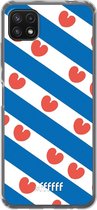 6F hoesje - geschikt voor Samsung Galaxy A22 5G -  Transparant TPU Case - Fryslân #ffffff