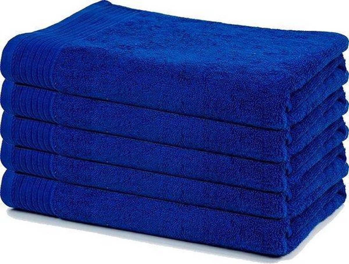 The One Voordeel Maxi Badlakens Royal Blue 3 stuks 100x180cm