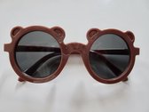 Kinderzonnebril - Baby zonnebril - Peuter - UV400 filter - bruin met oortjes