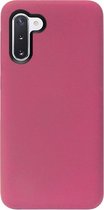 - ADEL Premium Siliconen Back Cover Softcase Hoesje Geschikt voor Samsung Galaxy Note 10 Plus - Bordeaux Rood