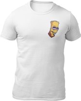 Bart Simpson Tattoo Boy  - The Simpsons - Heren T-Shirt -Nauwsluitend - Katoen - Ronde Hals